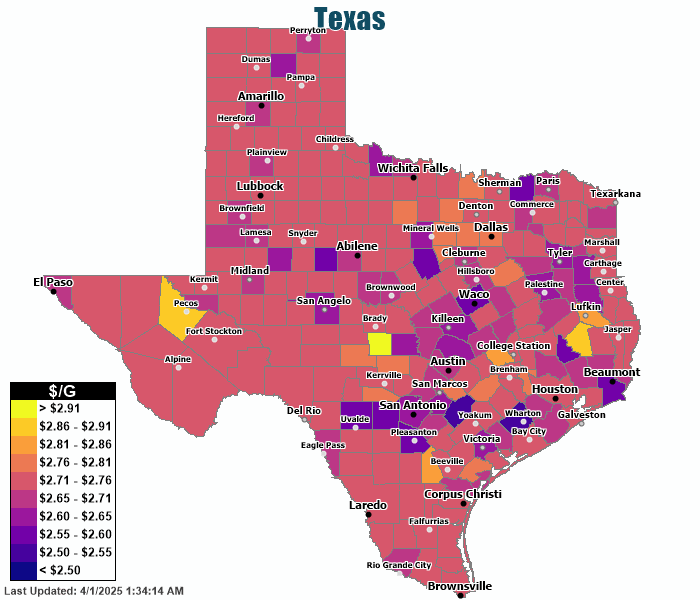 Houston Gas Prices Map How do you Price a Switches?