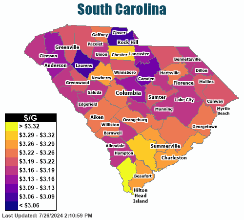 Csra Gas Price Tracker Track The Cheapest Gas Prices In Augusta Georgia Aiken South Carolina 